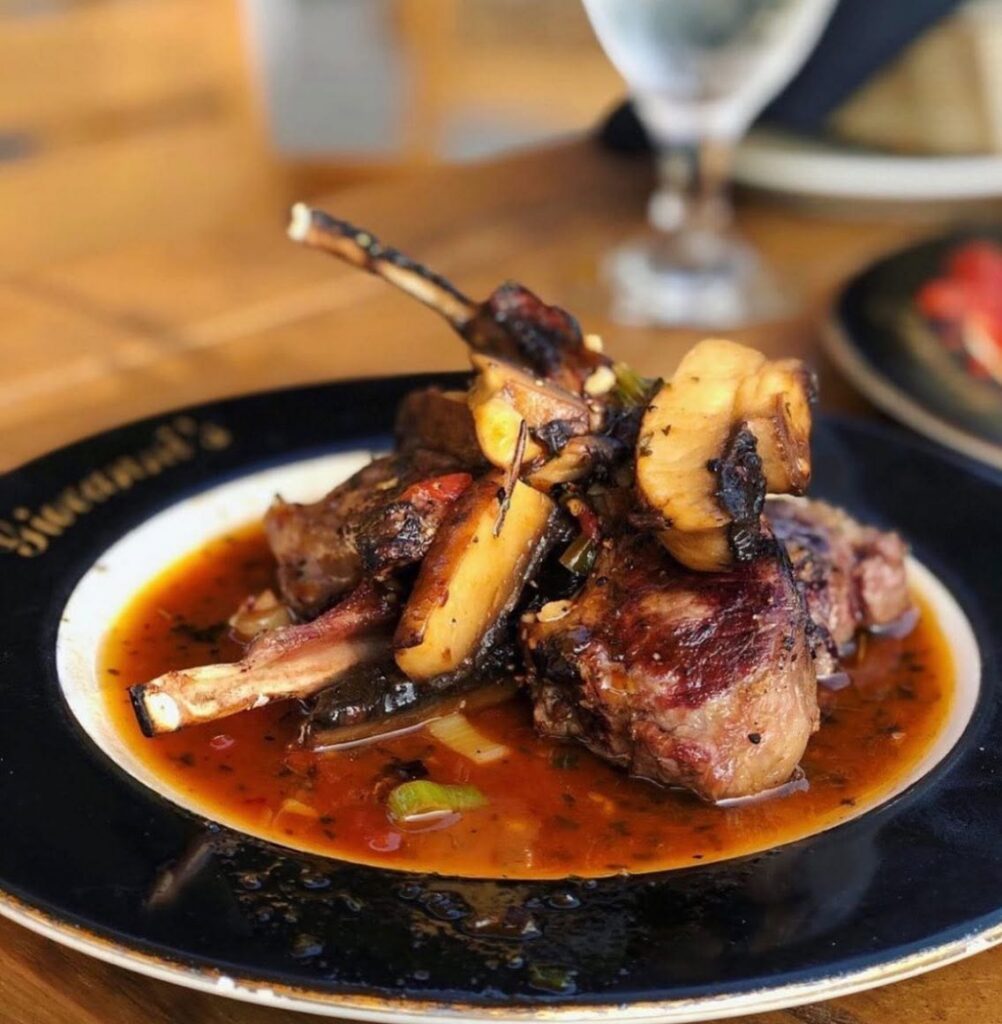Premium Filet Mignon steak with sautéed mushrooms served at Giovanni's Italian Steakhouse near Jamestown NC for an authentic Italian steakhouse dining experience.