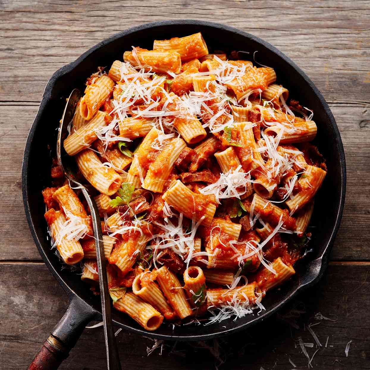 Italian pasta with tomato sauce and Parmesan cheese at Giovanni’s in Greensboro NC